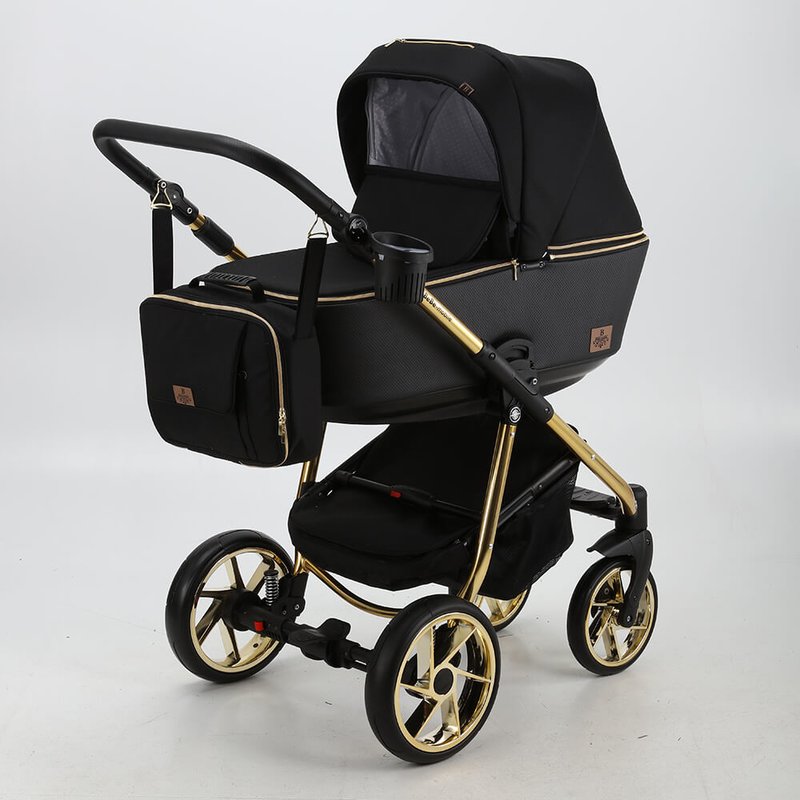 Детская коляска BeBe-Mobile Gusto Special Edition 3 в 1, ткань+эко-кожа - Фото