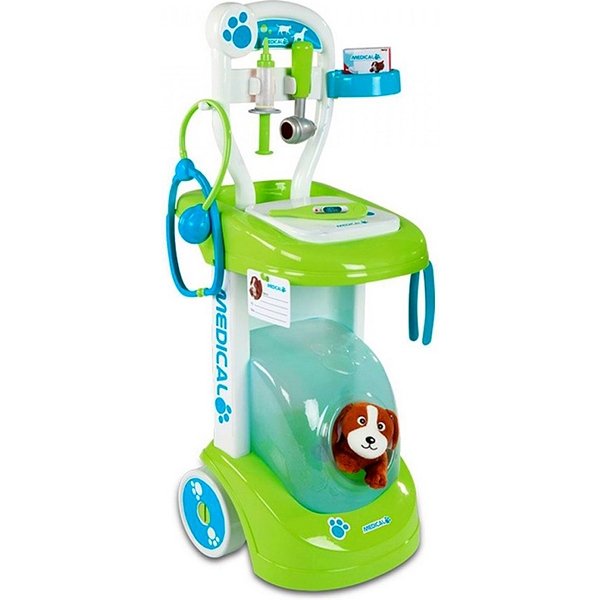 Тележка доктора-ветеринара Smoby + 8 аксессуаров арт. 24604 — как выглядит в жизни