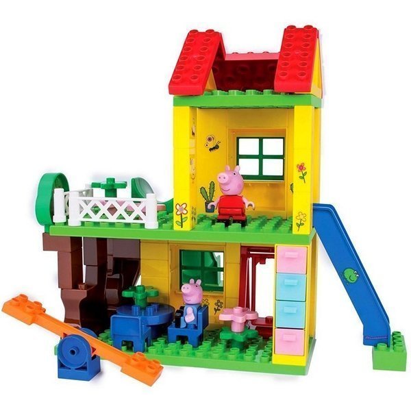 Конструктор Smoby Игровая Площадка Peppa Pig, 75 деталей, 1/6 арт. 57076 — как выглядит в жизни