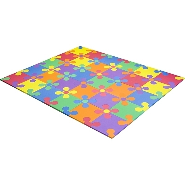 Игровой коврик-пазл Funkids 12" Цветы-12 KB-049-30FL-NT, 30 квадратов + коннекторы фото 1