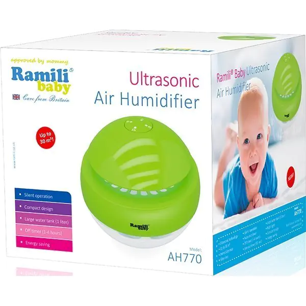 Ультразвуковой увлажнитель воздуха для детской Ramili Baby AH770 — как выглядит в жизни