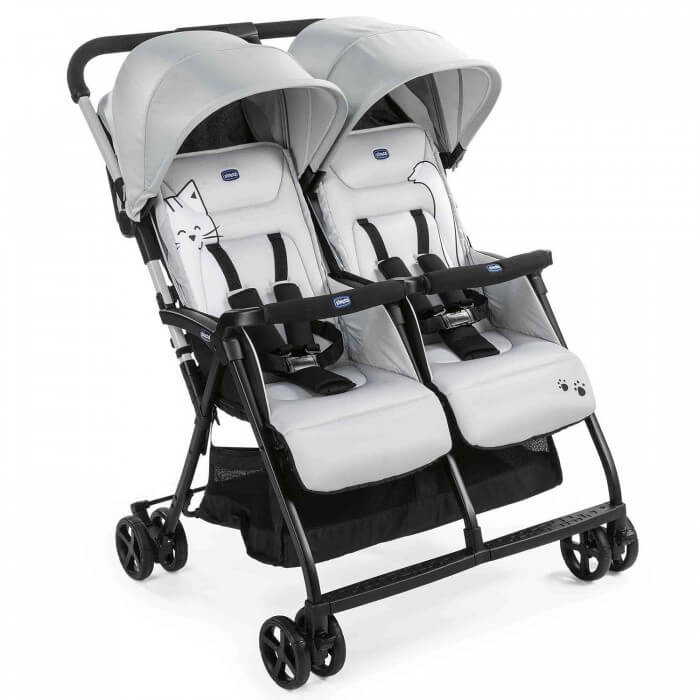 Детская прогулочная коляска для двойни Chicco Ohlala Twin - Фото