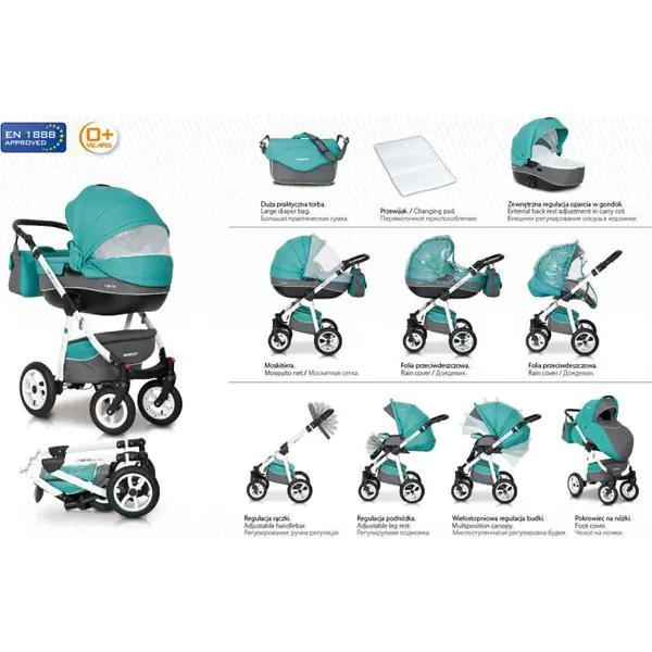 Детская коляска Riko Nano 3 в 1 фото 6