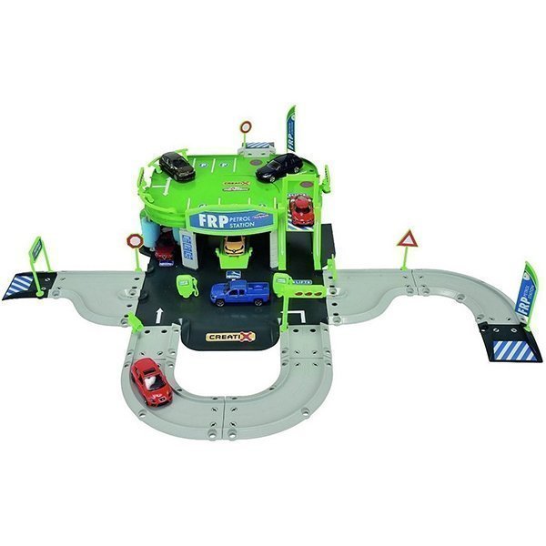 Паркинг Smoby Заправочная Станция Creatix + 1 авто Majorette арт. 2050010 — как выглядит в жизни