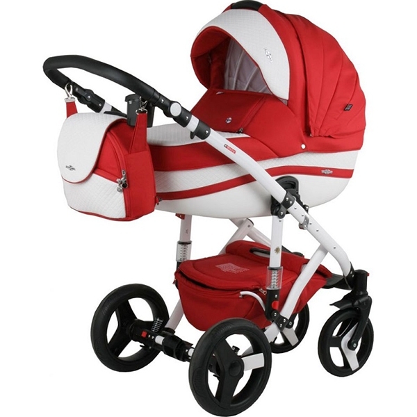 Детская коляска BeBe-Mobile Movo R 2 в 1, ткань+эко-кожа - Фото