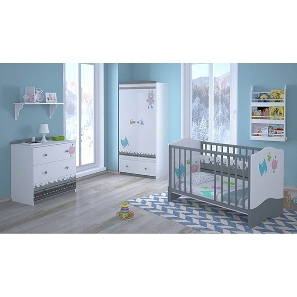 Двухсекционный шкаф Polini Basic Монстрики фото 3