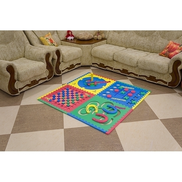 Игровой коврик-пазл Funkids 24" Игровой Центр 4 в 1 KB-119-NT, 4 плиты фото 2