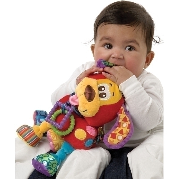 Мягкая игрушка-подвеска Playgro Щенок 0181200 — как выглядит в жизни