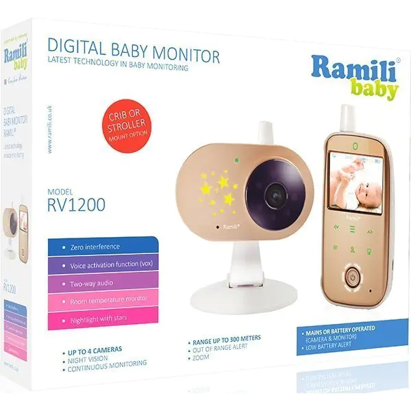 Видеоняня Ramili Baby RV1200X2 — как выглядит в жизни