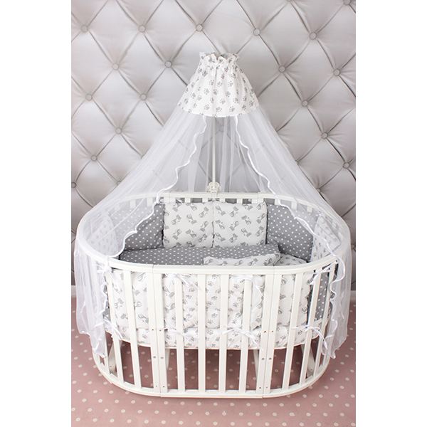 Комплект постели в кроватку Amarobaby Мимими, 18 предметов фото 3