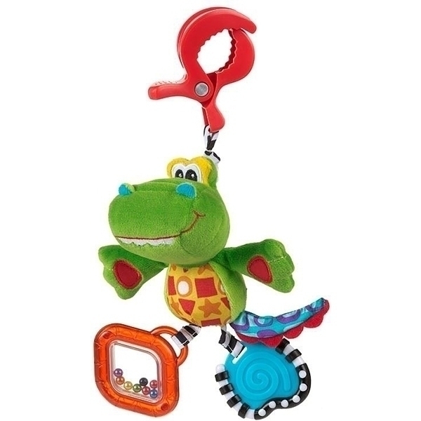 Игрушка-подвеска Playgro Крокодильчик 0182855 — как выглядит в жизни