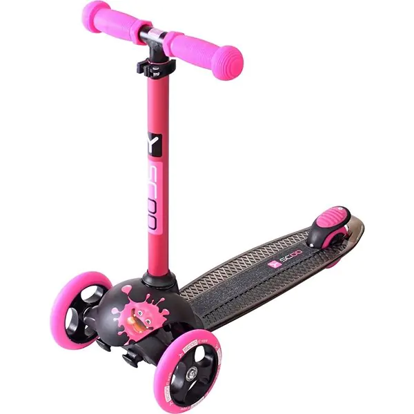 Трехколесный самокат Y-Scoo RT Trio Diamond 120 Monsters 3 высоты с блокировкой колес фото 6