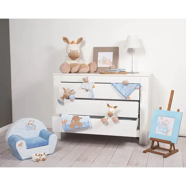 Мягкие игрушки Nattou Cri-Cris Наттоу Кри Крис Arthur & Louis Зебра и Носорог 644099 фото 8