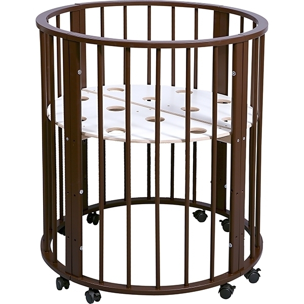 Овальная детская кроватка Nastella Baby Molly 7 в 1 без маятника фото 12