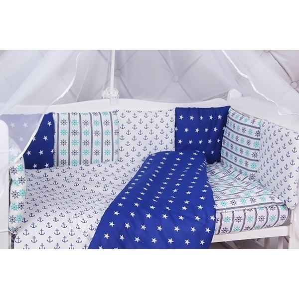 Комплект постели в кроватку AmaroBaby Бриз, 18 предметов фото 1