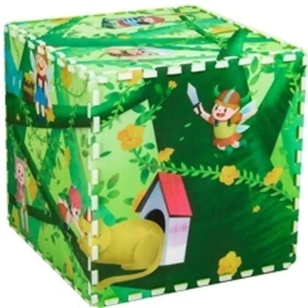 Двусторонний развивающий коврик-пазл Mambobaby Лесные Эльфы, 180 х 120 х 2 см, арт. 70006 фото 2