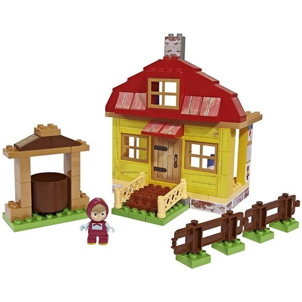Конструктор Smoby Маша и Медведь, Домик Маши, 95 деталей, 4/4 арт. 800057096 — как выглядит в жизни