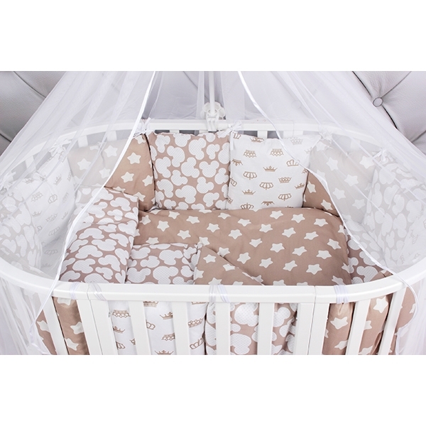 Комплект Premium в кроватку AmaroBaby Soft, 19 предметов (7+12 бортиков), бязь фото 4