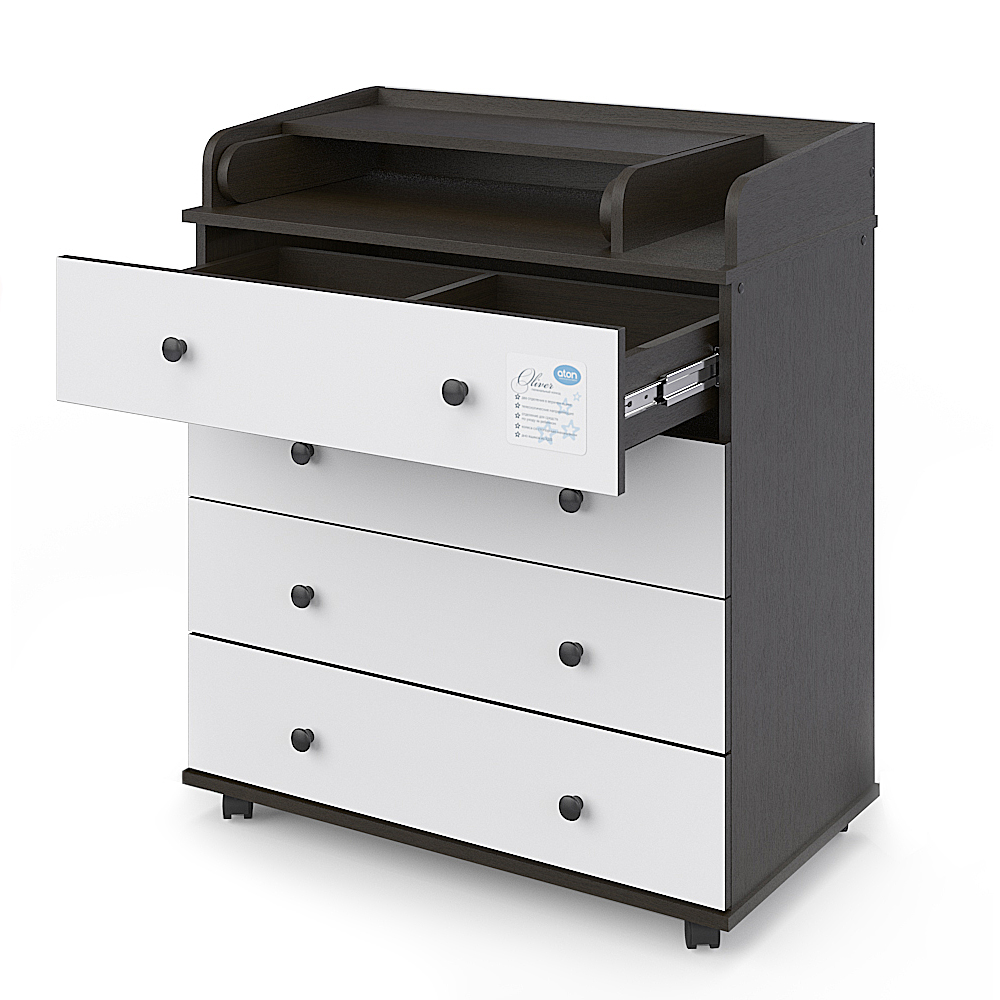 Детский пеленальный комод Атон Орион 800/4 (Oliver) - Фото