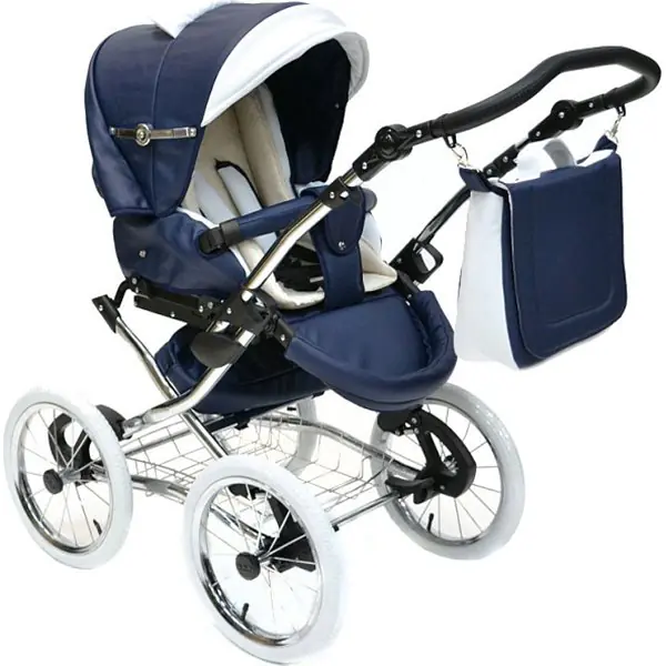 Детская коляска Nastella Luxe Eco 3 в 1, эко-кожа, шасси Black фото 8
