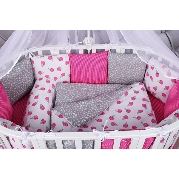 Универсальный комплект постели в кроватку AmaroBaby Sweet, 19 предметов фото 2