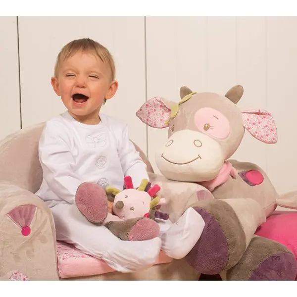 Мягкие игрушки Nattou Cri-Cris Наттоу Кри Крис Manon & Alizee Ёжик и Коровка 521109 фото 3