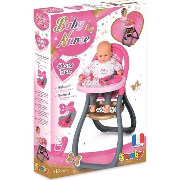 Стульчик для кормления пупса Smoby Baby Nurse 220310 фото 3