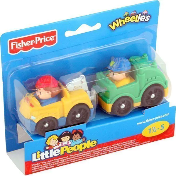 FP V2513 Набор машинок Fisher Price Маленькие Человечки 2 шт фото 1