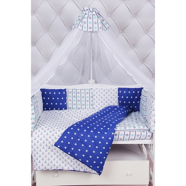 Бортик в кроватку AmaroBaby Бриз, 12 подушек фото 2