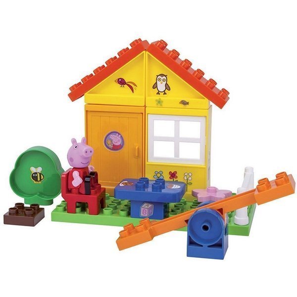 Конструктор Smoby Летний Домик Peppa Pig, 19 деталей, 1/12 арт. 57073 — как выглядит в жизни