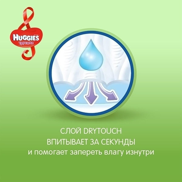 Трусики-подгузники для девочек Huggies 4, 9-14 кг, 17 штук фото 3
