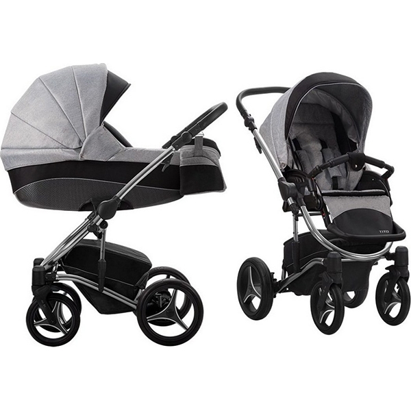 Детская коляска Bebetto Tito Premium Class Sati 3 в 1 - Фото
