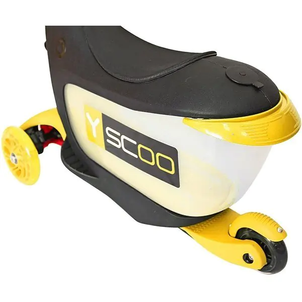 Каталка-самокат 3 в 1 Y-Scoo Mini Jump&Go со светящимися колесами фото 21