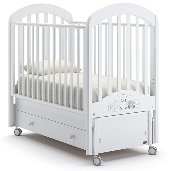 Детская кроватка Nuovita Grano swing, продольный маятник — как выглядит в жизни