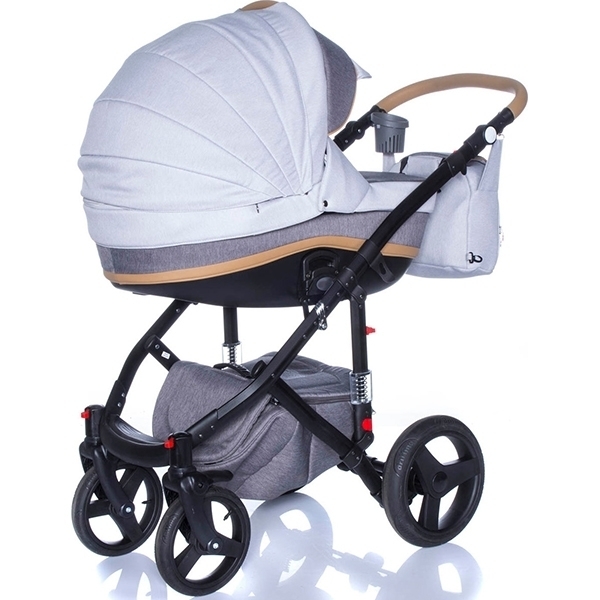 Детская коляска BeBe-Mobile Movo R 2 в 1, ткань+эко-кожа фото 1