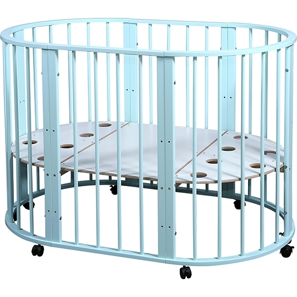 Овальная детская кроватка Nastella Baby Molly 7 в 1 без маятника фото 6