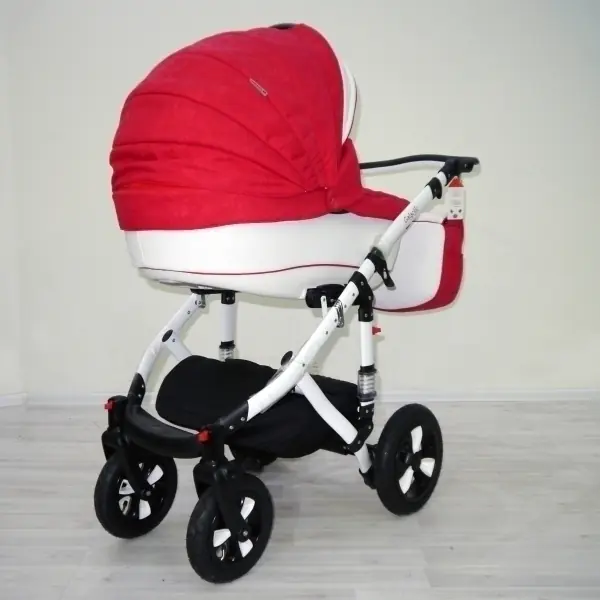Детская коляска Adamex Galactic Eco 2 в 1, 50% эко-кожа фото 4