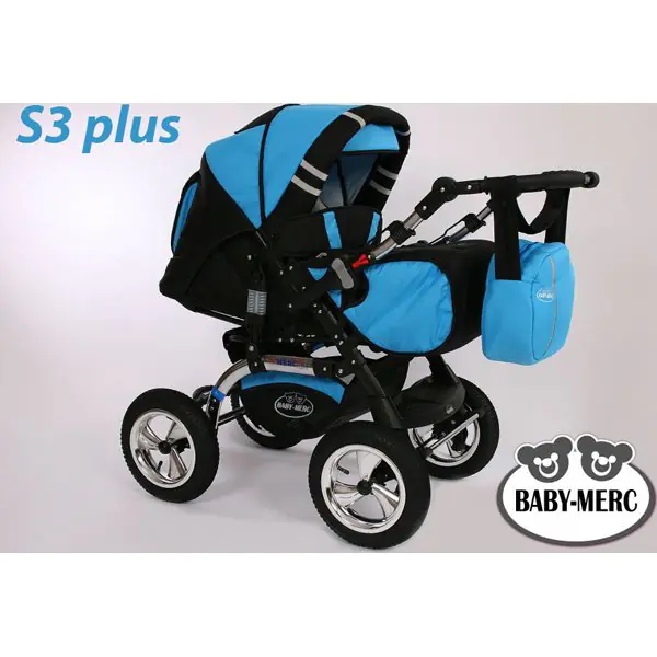 Детская коляска Baby-Merc S3 plus 3 в 1 фото 2