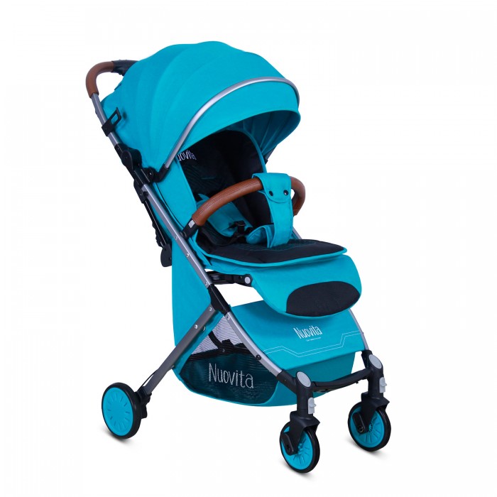 Детская прогулочная коляска Nuovita Giro Lux на серой раме - Фото