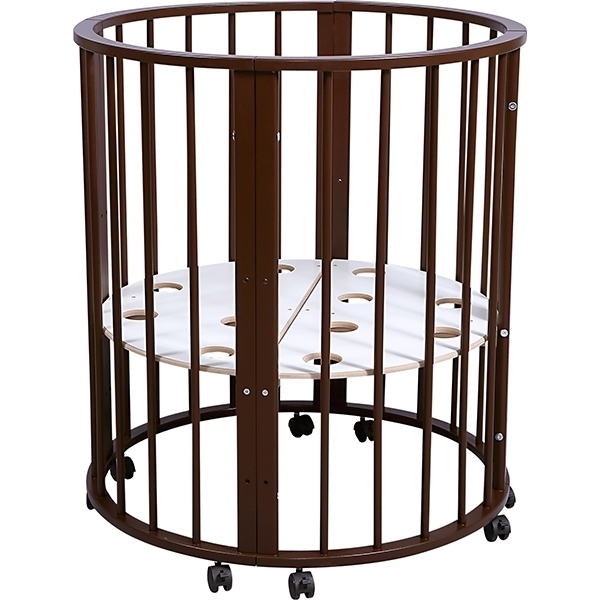 Овальная детская кроватка Nastella Baby Molly 7 в 1 без маятника фото 8