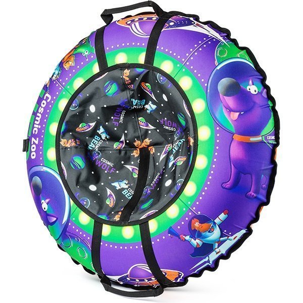 Надувные санки-ватрушка-тюбинг Cosmic Zoo UFO — как выглядит в жизни