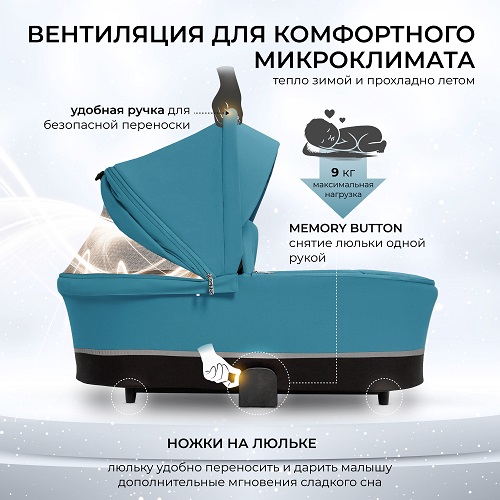 Детская коляска Sweet Baby Nuvola 2 в 1 фото 8