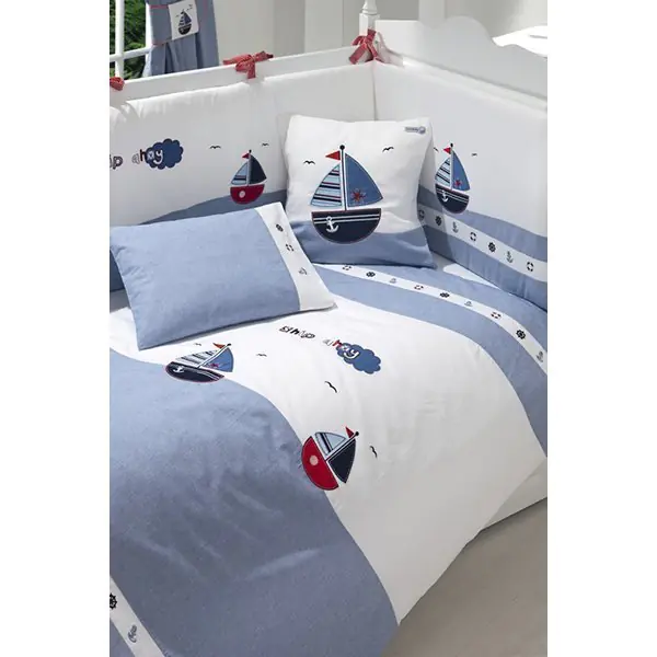 Бортик Funnababy Marine Фаннабэби Марин короткий для детской кровати 120 х 60 см фото 1
