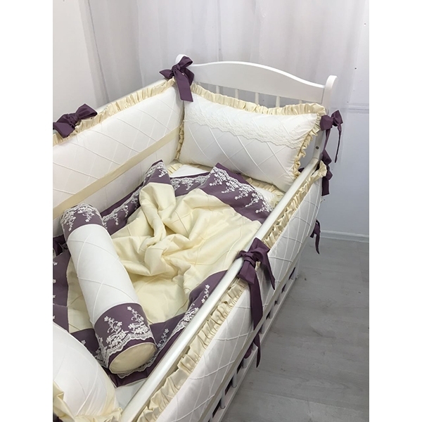 Комплект постели в кроватку Marele Мальта 460215, 11 предметов фото 4