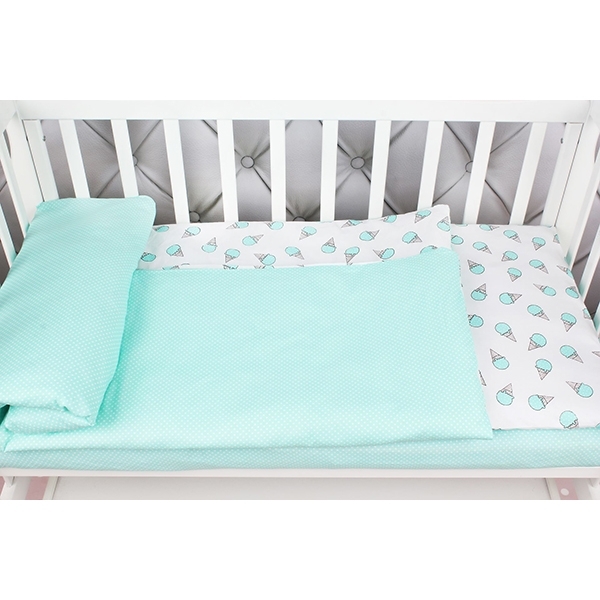 Комплект белья в кроватку WB AmaroBaby Baby Boom Мороженки, 3 предмета - Фото