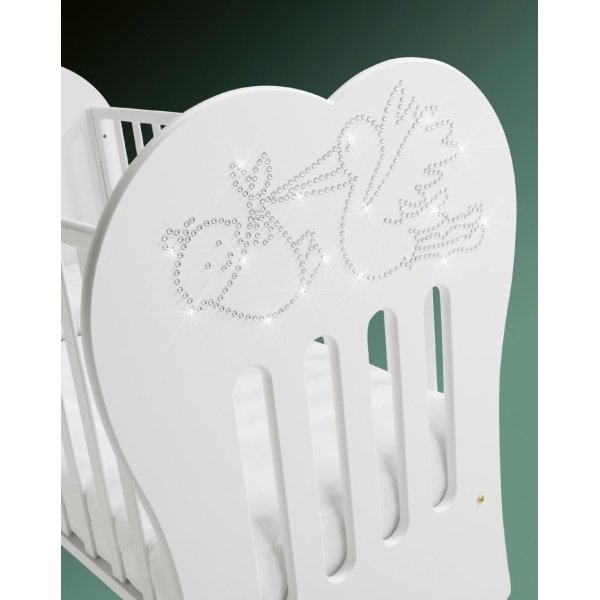 Детская кроватка Baby Italia Crystal, полозья/ящик — как выглядит в жизни