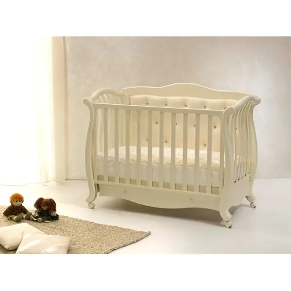 Декоративная панель к кроватке Andrea VIP Baby Italia, эко-кожа и кристаллы фото 4