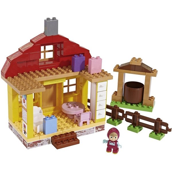 Конструктор Smoby Маша и Медведь, Домик Маши, 95 деталей, 4/4 арт. 800057096 — как выглядит в жизни