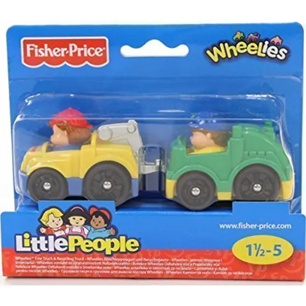 FP V2513 Набор машинок Fisher Price Маленькие Человечки 2 шт фото 2