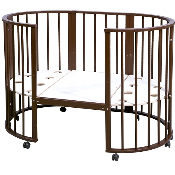 Овальная детская кроватка Nastella Baby Molly 7 в 1 без маятника фото 19